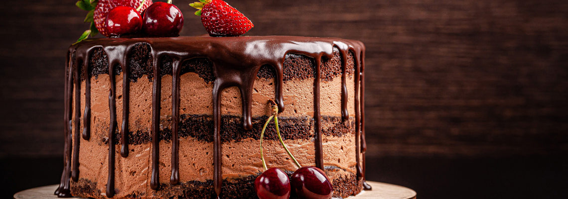 Gâteau aux fruits et chocolat