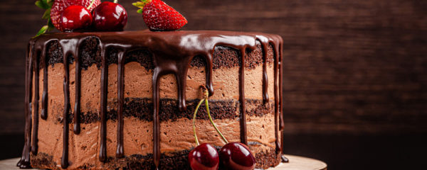 Gâteau aux fruits et chocolat